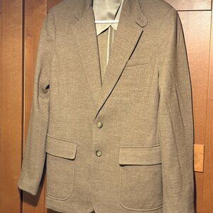Ralph Lauren Herringbone Wool Blend  Sz 2 Jacket Suede Back Colar Brown NWT $440